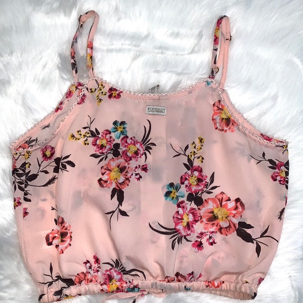 Element Eden Floral Crop Top Size Small